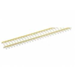 Chenille flexible de 914 mm. Traverse en ciment.