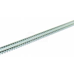 914 mm flexible Schiene. Schwelle aus Zement.