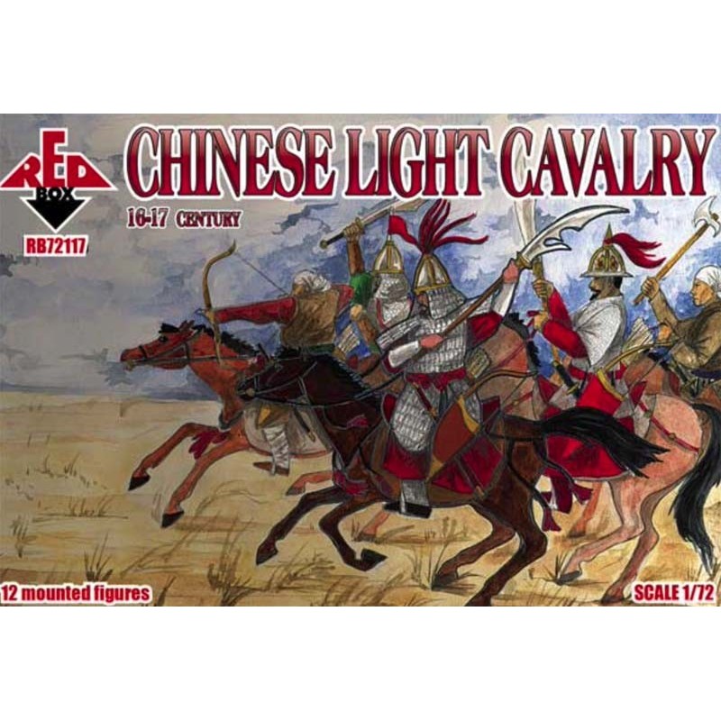 Chinesische leichte Kavallerie, sechzehntes bis siebzehntes Jahrhundert. ROTE BOX
