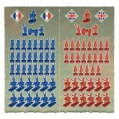 Conjunto 78 miniaturas para batalhas napoleónicas.