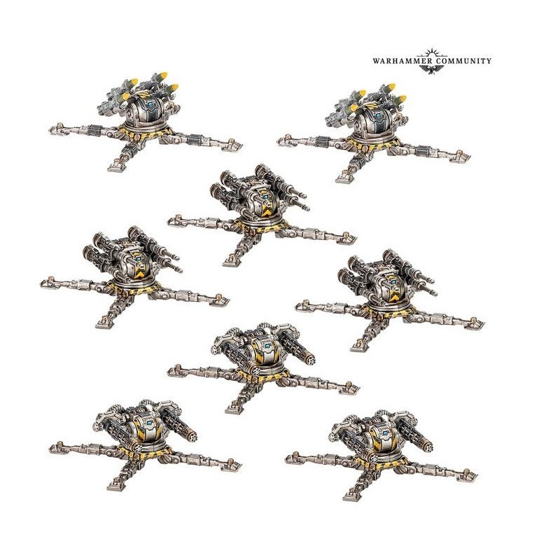 Araknae-Waffenplattformbatterien.