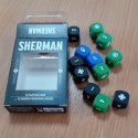 Sherman Solitaire: Set aus 12 Würfeln.
