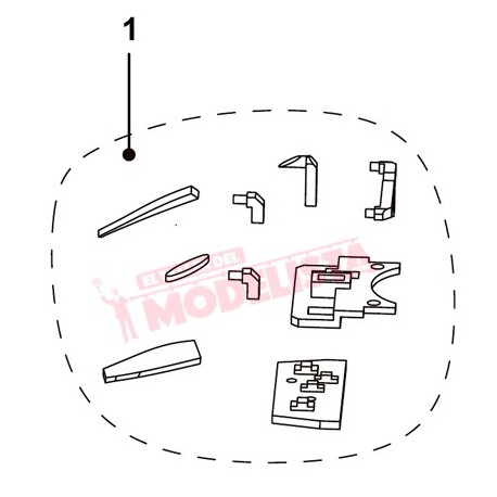 Front lights PCB and diffusers, Iryo.