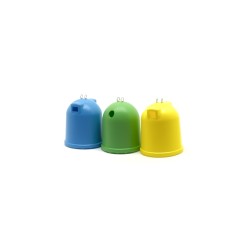 3 recycling containers.
