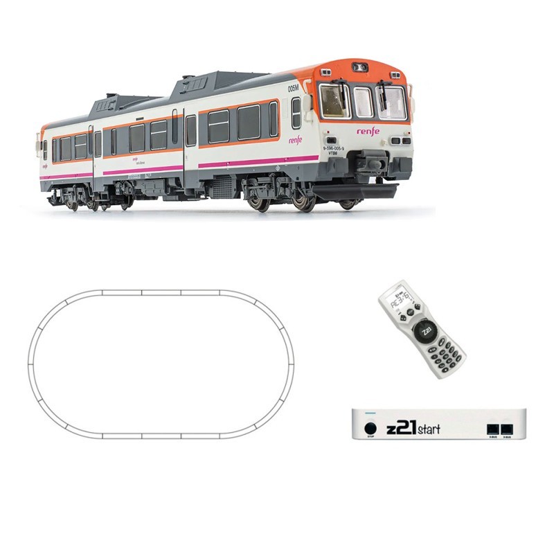 Start digital set: Diesel railcar class 596, RENFE.
