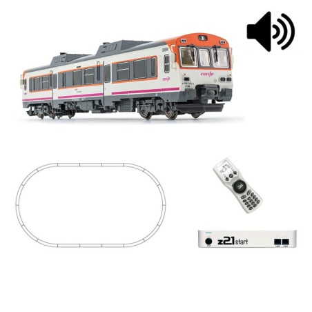 Start digital sound set: Diesel railcar class 596, RENFE.