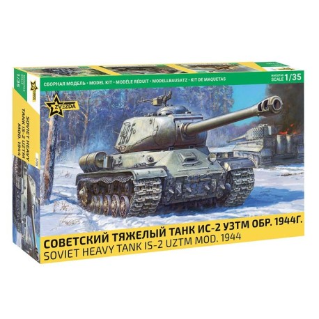 Tanque pesado soviético IS-2 UZTM.