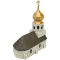 Flames Of War: Église rurale - décors peints pour miniatures 15 mm.