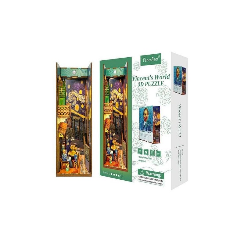 TQ113 Book Nook Kit: Vicent's World, Models - Wooden model kits | El ...