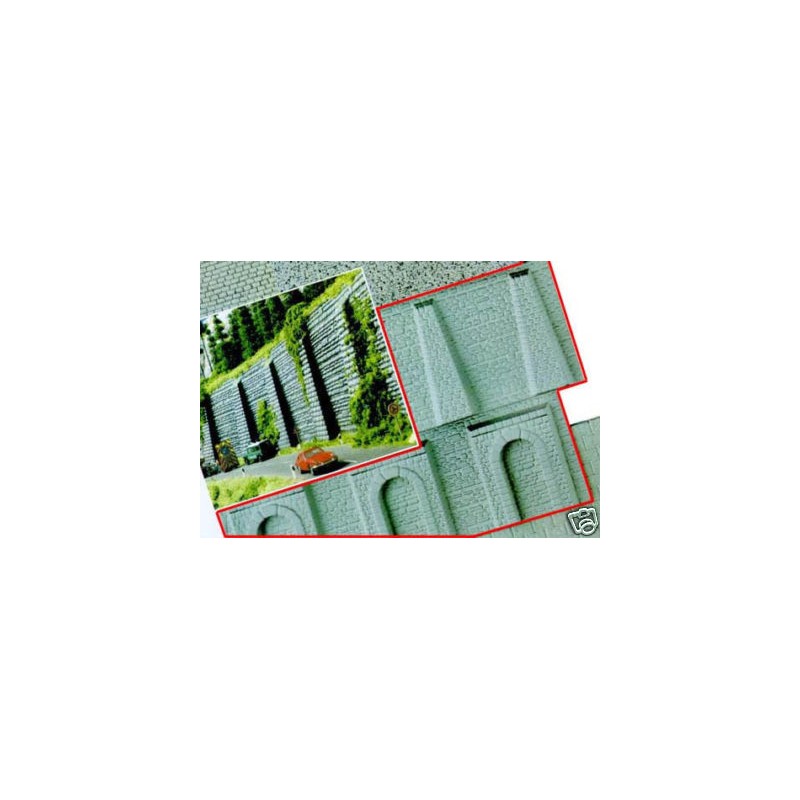 Two stone walls. BUSCH 8196