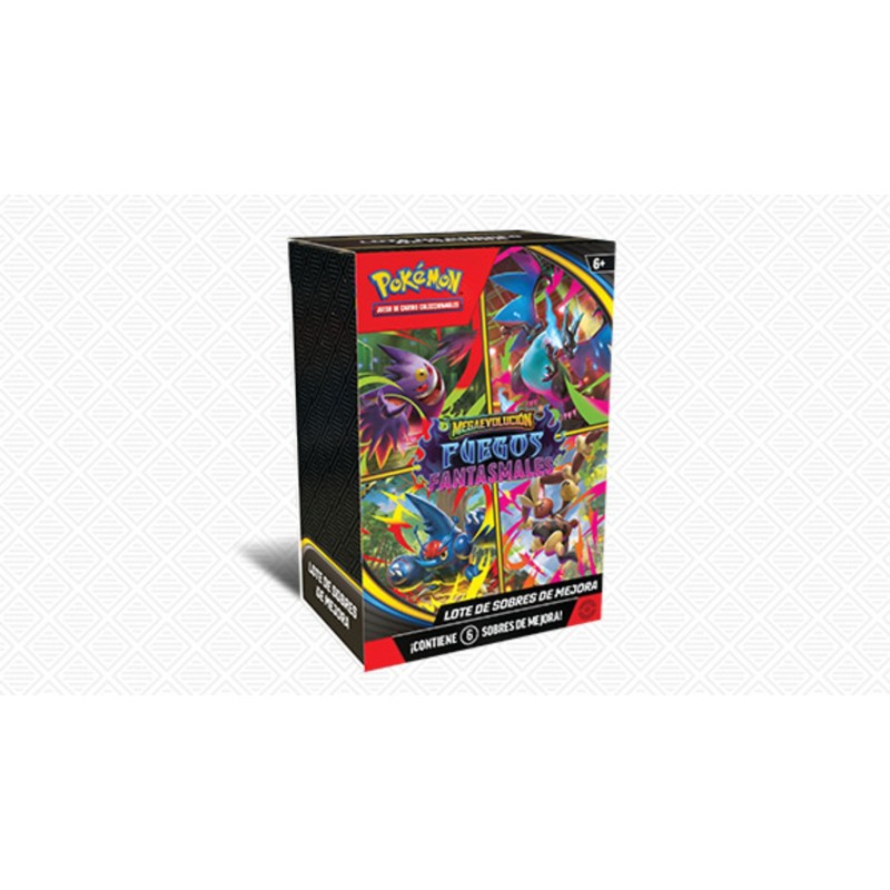 Pokemon: Lote de sobres de mejora megaevolución fuegos fantasmales.