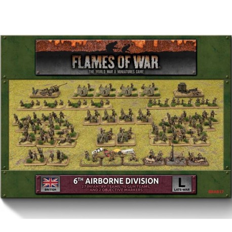 Flames Of War: Scatola dell'Esercito della 6ª Divisione Aviotrasportata britannica - Paracadutisti britannici.