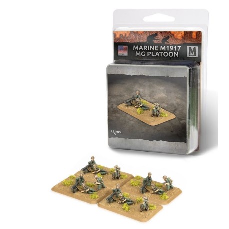 Plotone mitragliatrici M1917 dei Marines.