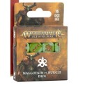 Dados Maggotkin de Nurgle.