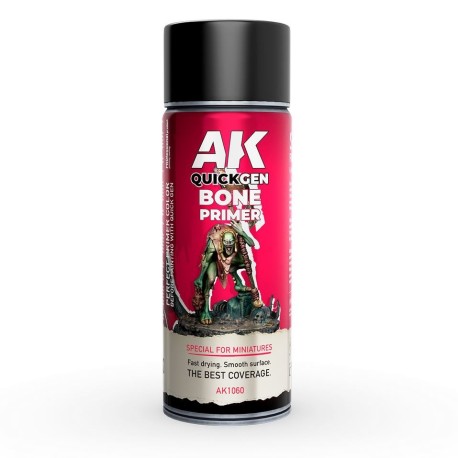 Knochenfarbener Sprayprimer (400 ml).