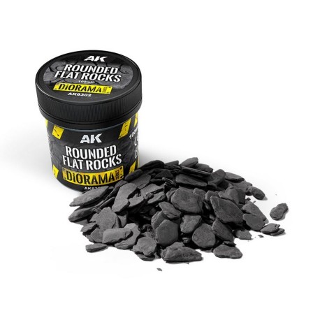 Pezzi di lastre arrotondate (di grandi dimensioni).