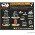 SW Legión: Miniaturas de fichas de objetivo en 3D.