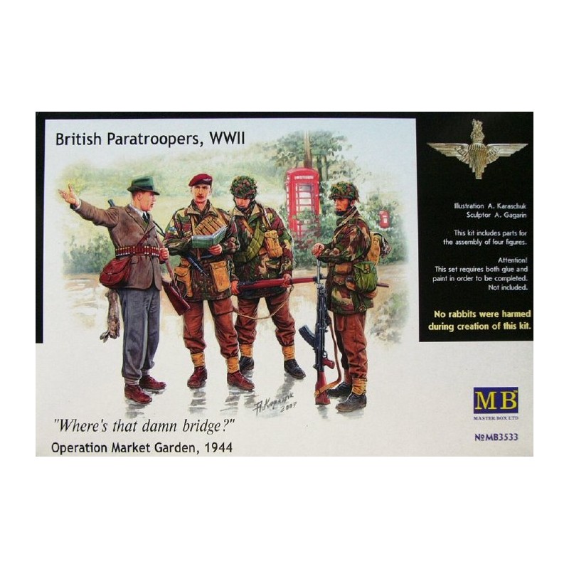 British paratroopers. MASTER BOX 3533