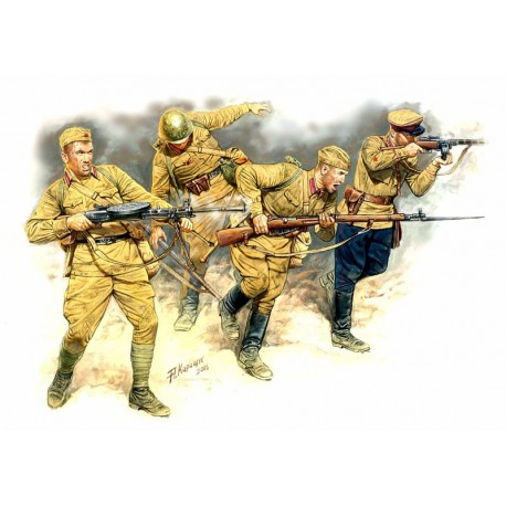 Soviet infantry in action. MASTER BOX 3523