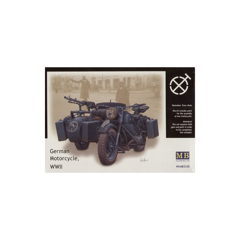 BMW R75 con sidecar. MASTER BOX 3528