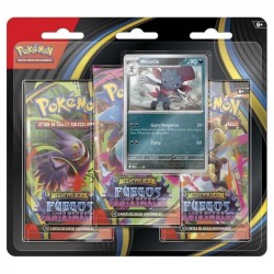 Pokémon: Megaevolución Phantasmal flames. Blíster 3 booster Weavile. Spanish.