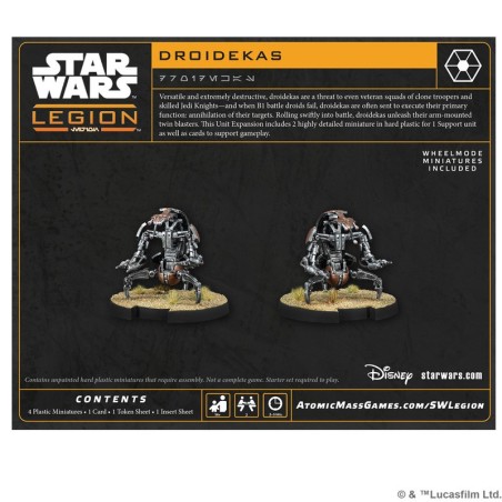 SW Legión: Droidekas.
