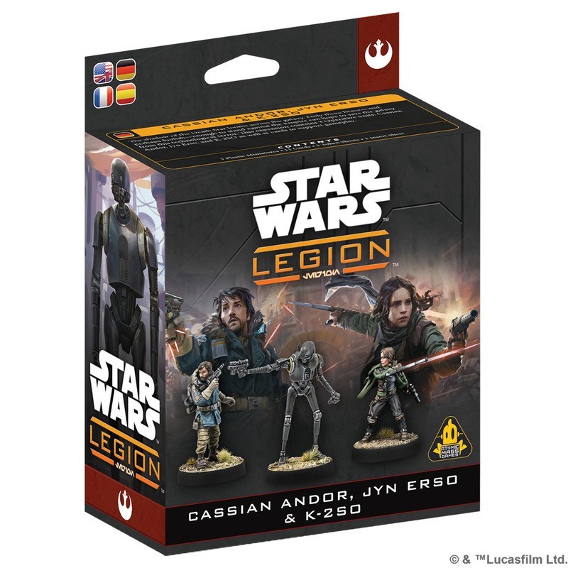 Legione SW: Cassian Andor, Jyn Erso e K-2SO.