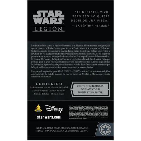 Star Wars Legión: El Quinto Hermano y la Séptima Hermana.