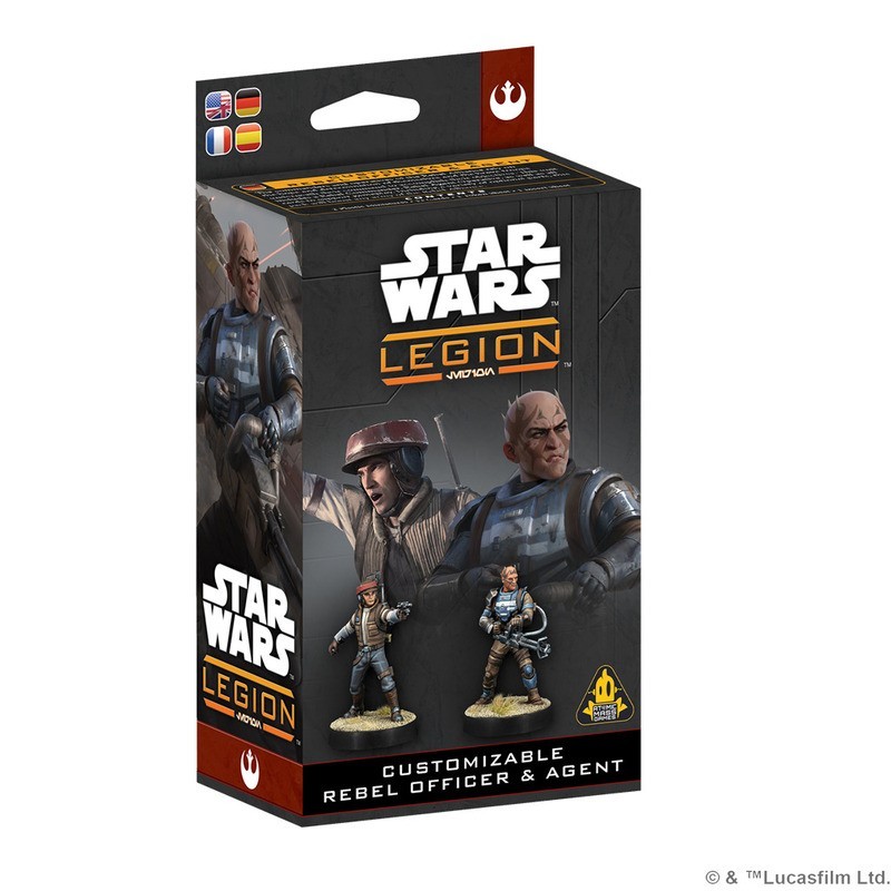 SW Legion: Oficial e agente rebelde.