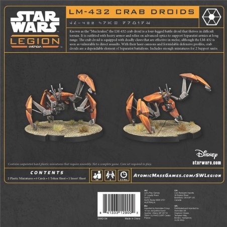 SW Legion: Droides cangrejo LM-432.