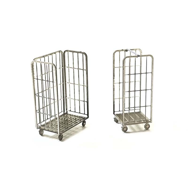 Parcel trolleys.