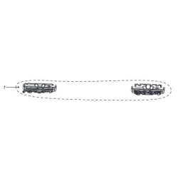 Bogie covers for coaches DM1/DM8.