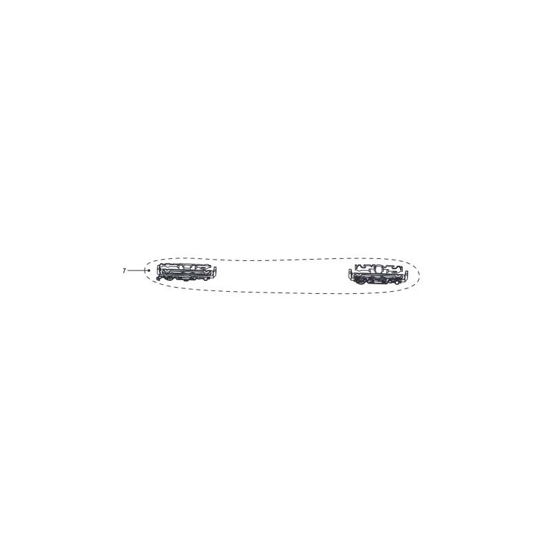 Bogie covers for coaches DM1/DM8.