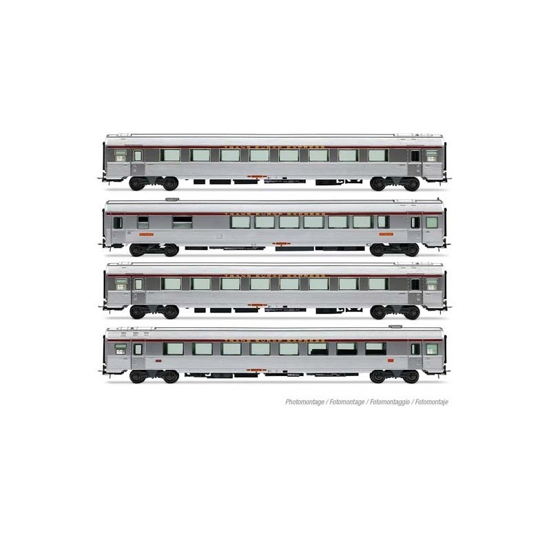 Ensemble de 4 voitures « TEE Mistral 69 », SNCF.