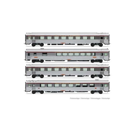 Set de 4 coches "TEE Mistral 69", SNCF.