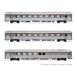 Set aus 3 Wagen "TEE Mistral 69", SNCF.