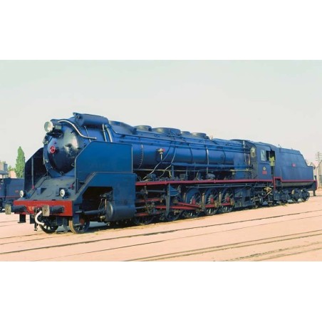 RENFE 151F-3106 “Santa Fe” steam locomotive, museum.