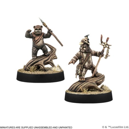 Star Wars Legion: Logray y Wicket.