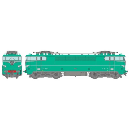 Locomotive électrique BB 9216, SNCF. Du son.