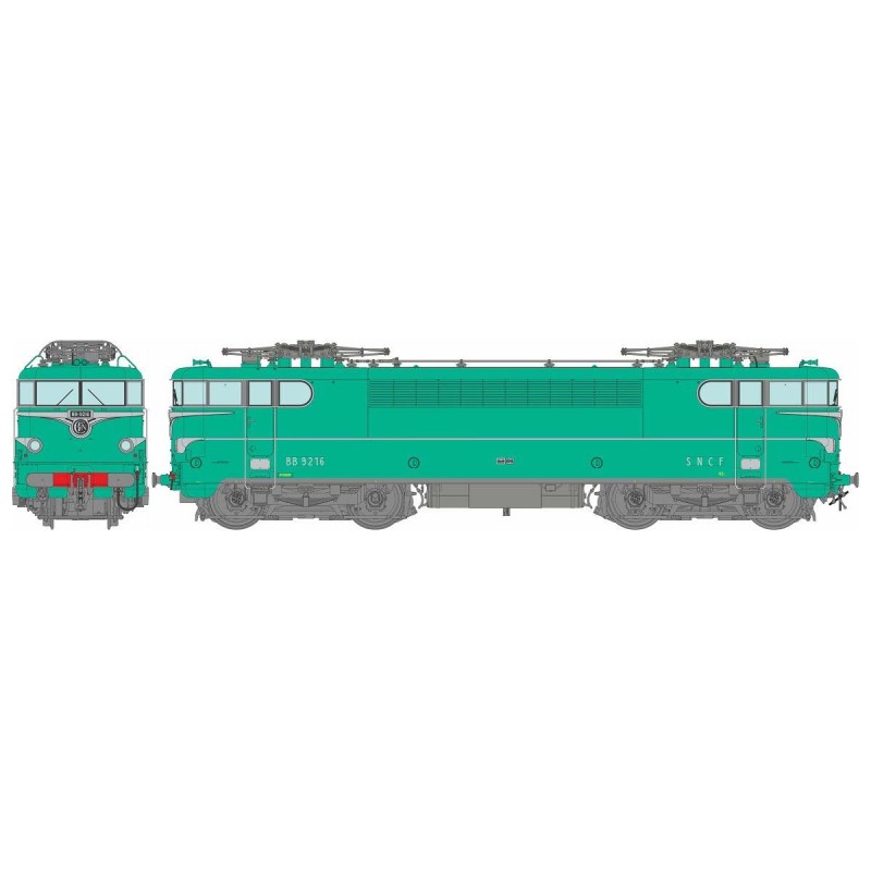 Locomotiva elétrica BB 9216, SNCF. Som.