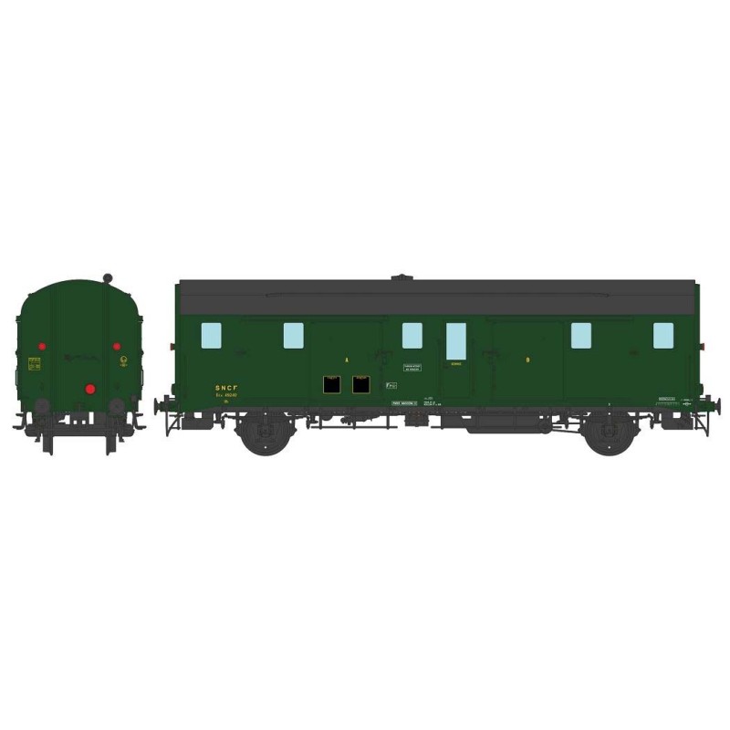 Van type dev 52, SNCF. Functional tail lights.