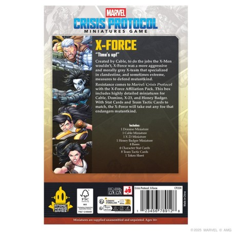 Marvel Crisis Protocol: X-Force Affiliation Pack.