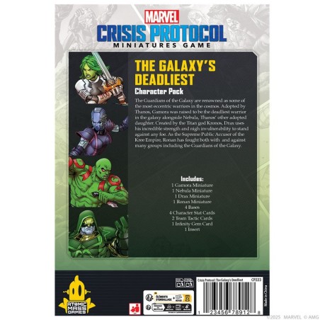 Marvel Crisis Protocol: Pacote de Afiliação Guardiões da Galáxia 2.