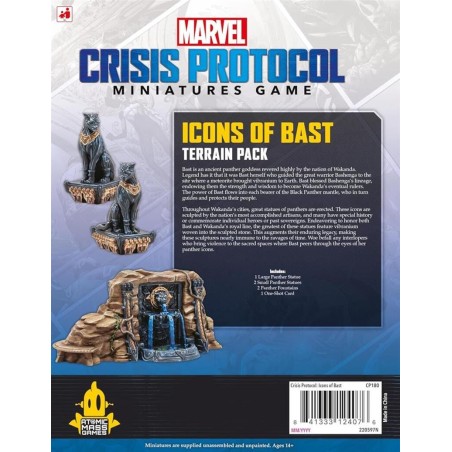 Marvel Crisis Protocol: Ícones do Pacote de Terreno Bast.