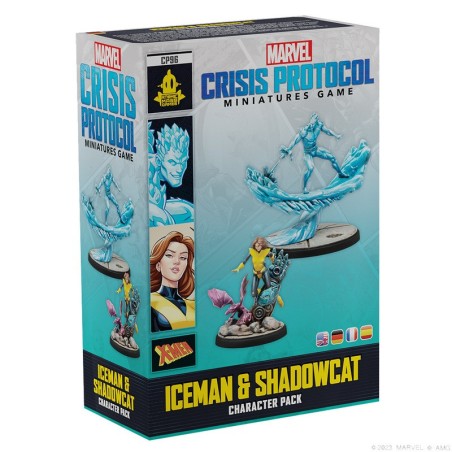 Marvel Crisis Protocol: Homem de Gelo e Gato das Sombras.