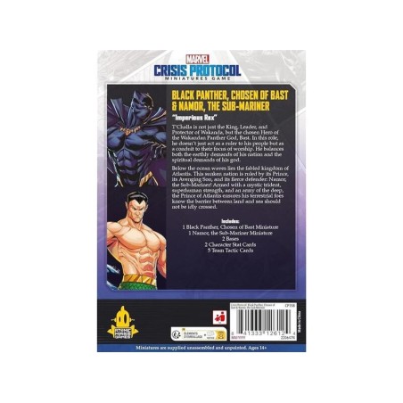 Marvel Crisis Protocol: Pantera Negra e Namor.