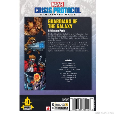 Marvel Crisis Protocol: Guardians of the Galaxy Affiliation Pack 1.