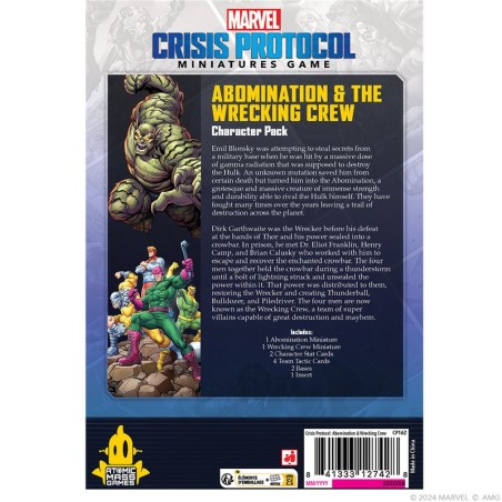 Marvel Crisis Protocol: Tripulação de Abominação e Destruição.