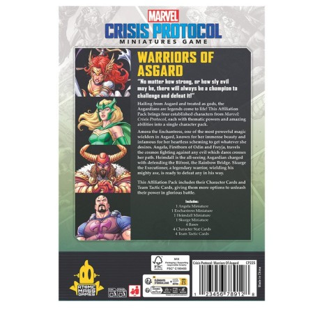 Marvel Crisis Protocol: Pacote de Afiliação Guerreiros de Asgard.