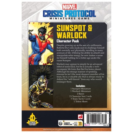 Marvel Crisis Protocol: Sunspot & Warlock.
